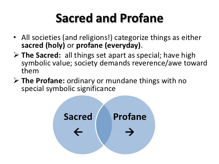 Durkheim's idea of Sacred and Profane Explained in Simple Words